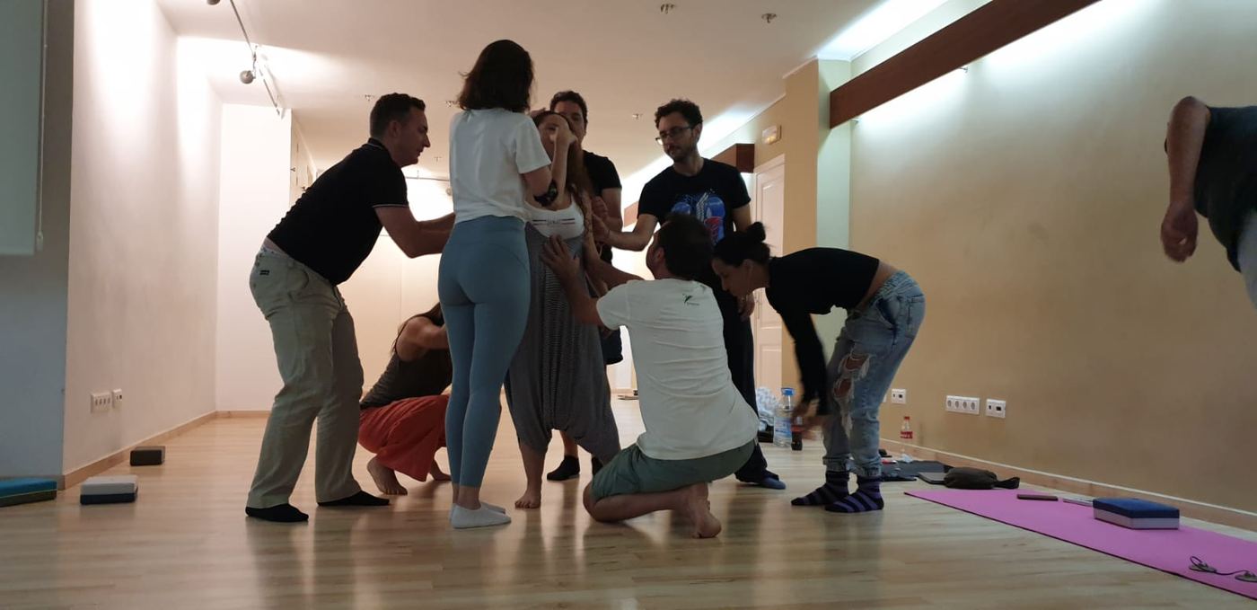 Sergio García facilitando taller